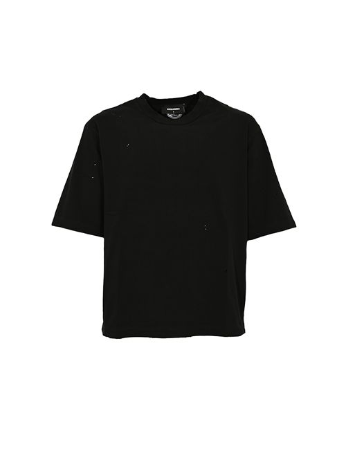 T-shirt in cotone effetto bucato DSQUARED2 | S74GD1408 S24583900